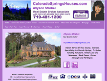 Tablet Screenshot of coloradospringshouses.com